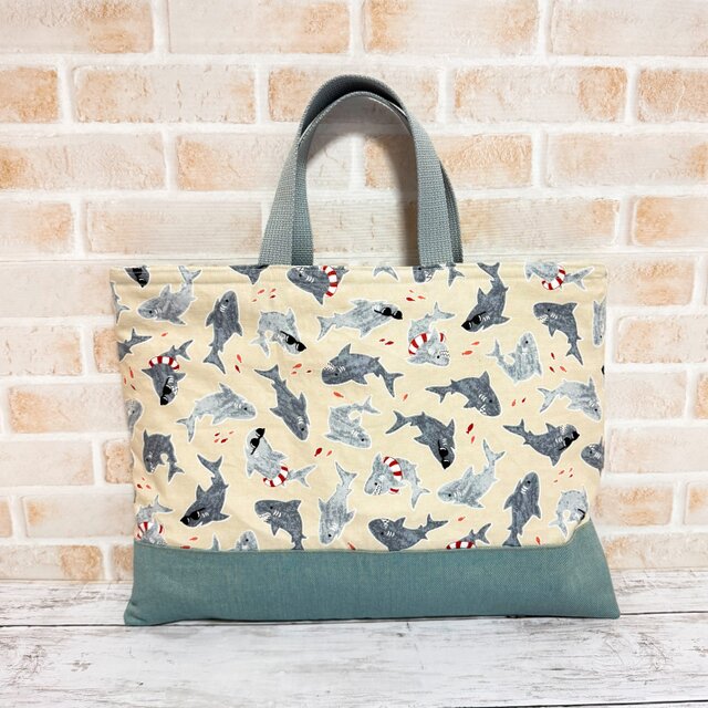 レッスンバッグ＆シューズケース 2点セット 【サメ】 | iichi 日々の