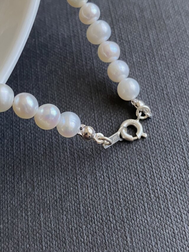 パールネックレス SV TASAKI パール縦ラインネックレス SV 真珠【公式