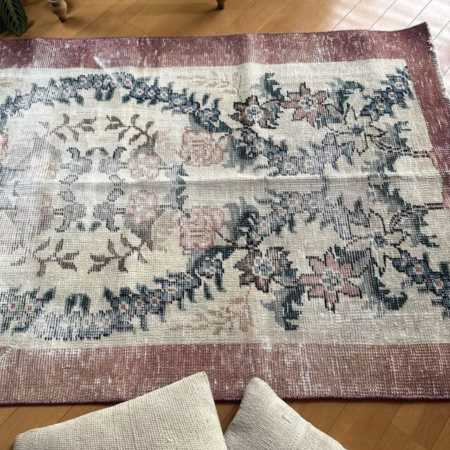 一点物ビンテージラグ（トルコ、アナトリア）オリエンタル花柄170 x 280cm 一点物ビンテージラグ170 x 280 cm（トルコ絨毯、アナトリア