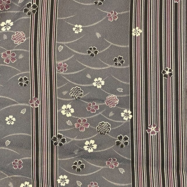 着物リメイク ワンピース／ドレス／洗える化繊 名古屋帯サッシュベルト