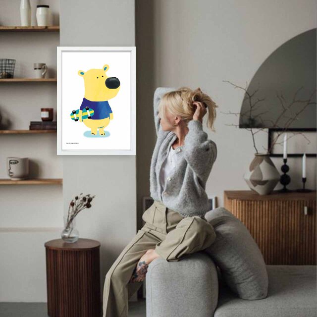 忘れてるじゃん クマ 送料無料 あらゆるお部屋のポスター ポスター