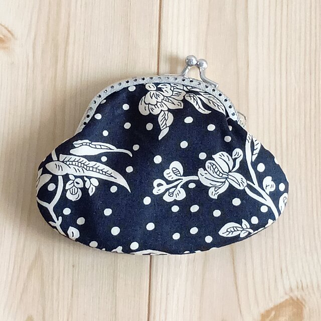 リバティ がま口ポーチ 8.5cm口金 コインケース アクセサリーケース