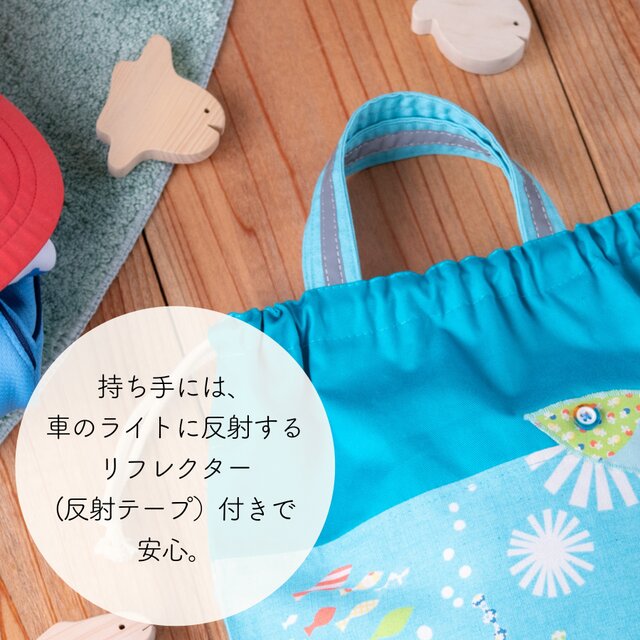 猫Love。 リュック型お着替え袋 巾着トートバッグ パッチワーク 体操着