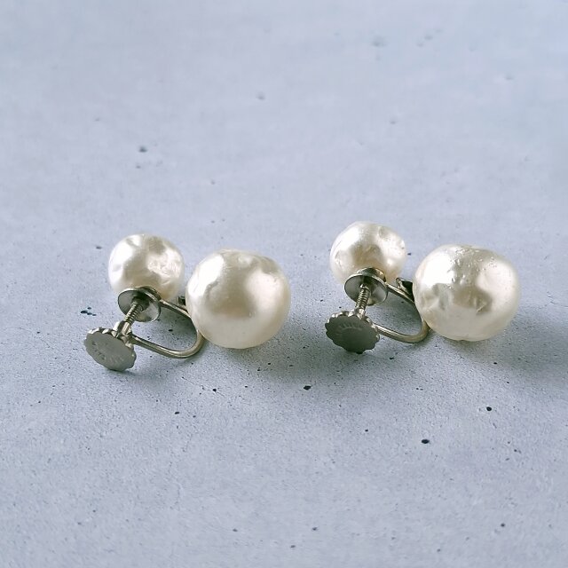 Richelieu》 faux baroque pearl dangle リシュリュー ヴィンテージ