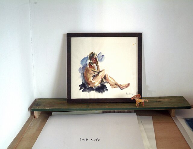 パリでの裸婦水彩画 | iichi 日々の暮らしを心地よくするハンドメイド