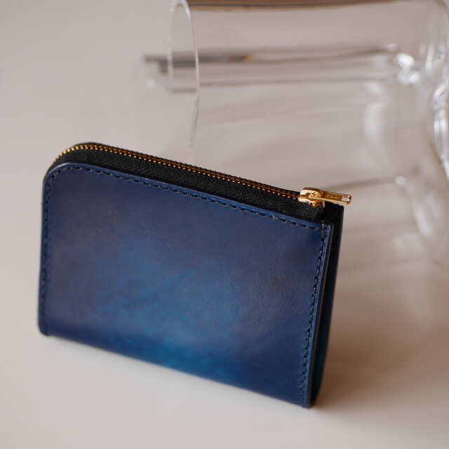 ミニ財布ポーチ ネイビー【深海の色】 | iichi 日々の暮らしを心地よく