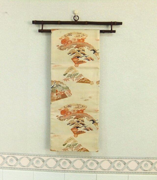 16)2419】28×98cm/アンティーク帯/テーブルセンター・コースターセット