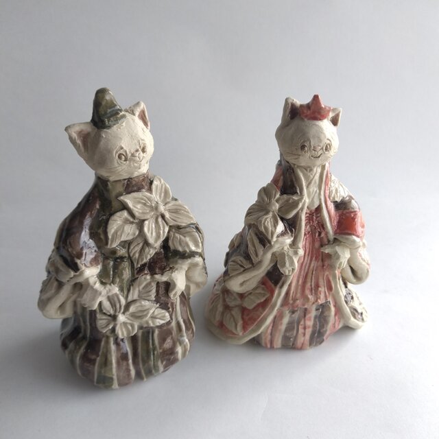 ねこ雛人形 花水木 | iichi 日々の暮らしを心地よくするハンドメイドや