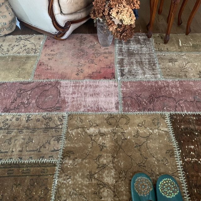 超大判/パッチワークヴィンテージトルコラグ No.706 超大判/パッチ