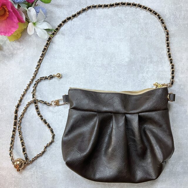 ポーチ型お散歩ポシェット 】大人可愛い 3WAY ミニショルダーバッグ