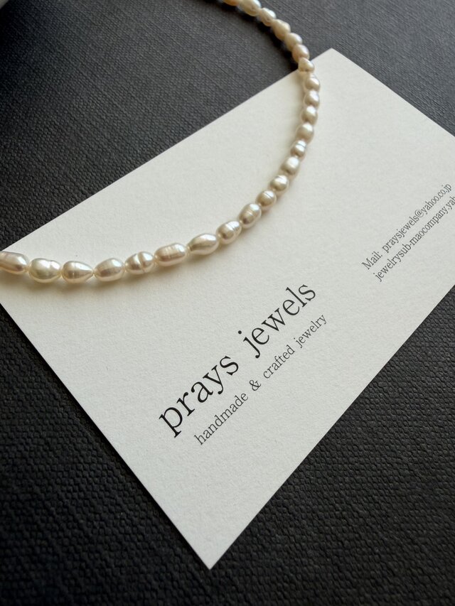 Sv Pearls Necklaces:淡水パールネックレス 不揃いオーバルバロック長