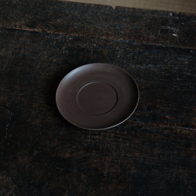 落ち着いた雰囲気◇中国産紫砂茶托 茶器 日本茶 中国茶 育てる茶器