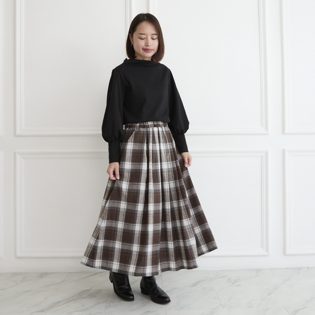 [06AW]コムデギャルソン　チェック柄アシンメトリーフレアスカート 06AW]コムデギャルソン チェック柄アシンメトリーフレアスカート