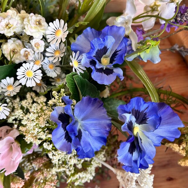 光触媒 人工観葉植物 ウォールグリーン フェイクグリーン 野花春の花