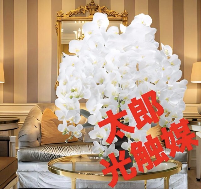 光触媒　人工観葉植物　フェイクグリーン　フレッシュ胡蝶蘭8本立Ｗ 高さ75cm 光触媒 人工観葉植物 ウォールグリーン フェイクグリーン フレッシュ