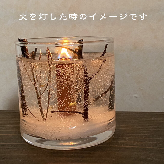 再販 冬木立 木芯キャンドル | iichi 日々の暮らしを心地よくする