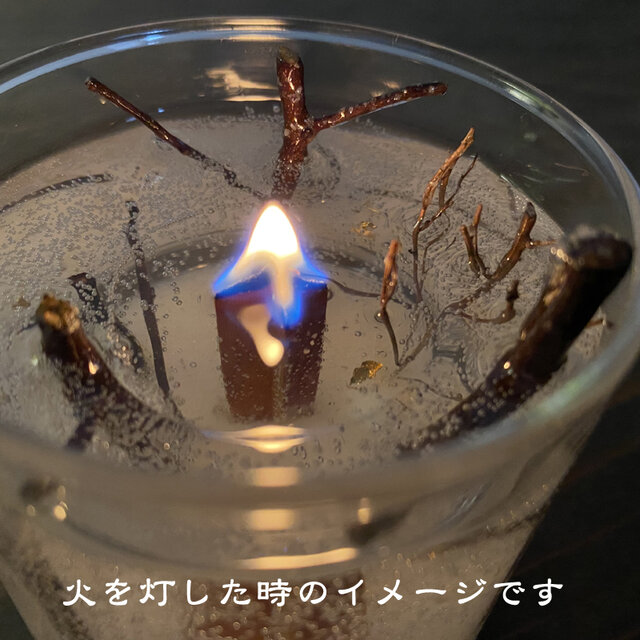 再販 冬木立 木芯キャンドル | iichi 日々の暮らしを心地よくする