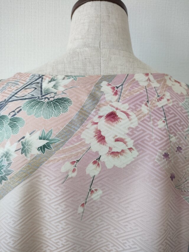 振袖ロングワンピース 梅の花と孔雀 | iichi 日々の暮らしを心地よく