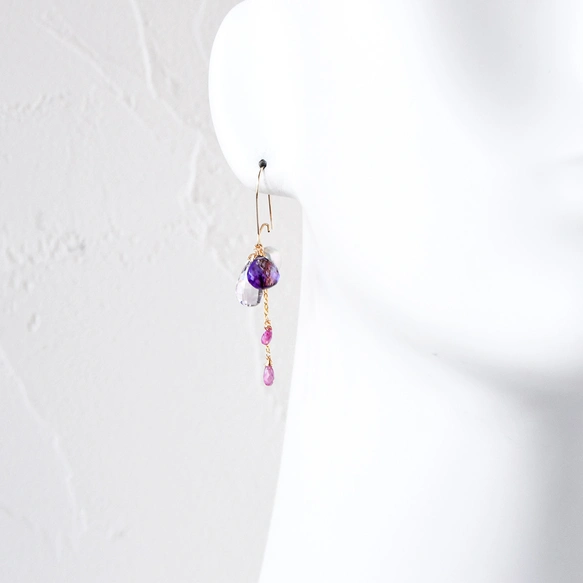 紫雫を纏う ― アメジスト×アメトリンxアコヤバロックシルバー キドニ