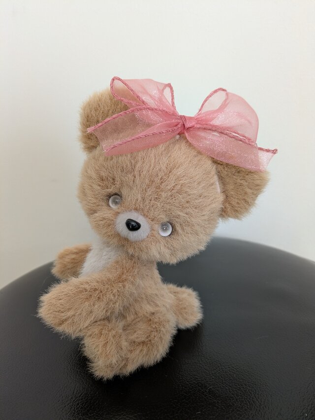 ハンドメイド☆ぬいぐるみ☆くまさん☆リボン☆ | iichi 日々の暮らし