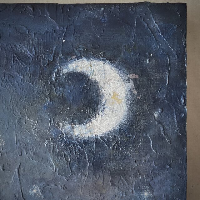 星降る夜☆絵画原画 原画『星降る夜。』 | iichi 日々の暮らしを心地よくするハンドメイド