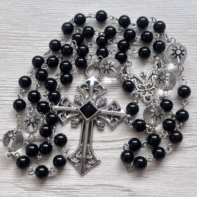 オニキスのロザリオ | iichi 日々の暮らしを心地よくするハンドメイド