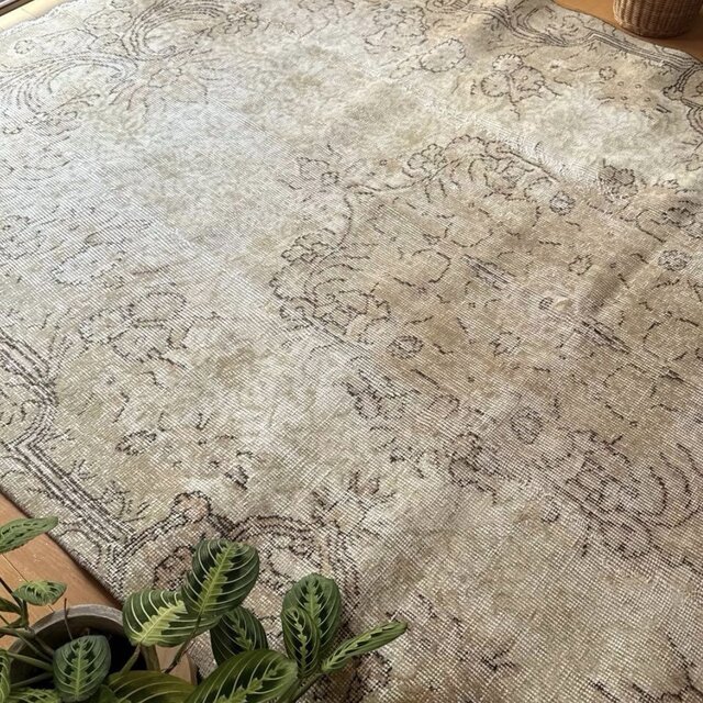 超大判168×263ナチュラルクリームブラウン　メダリオントルコヴィンテージラグ 超大判150×277ナチュラルベージュ メダリオン トルコヴィンテージラグ