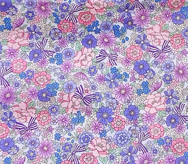 レースリボン付きレッスンバック☆入園入学♪花柄♪パープル | iichi