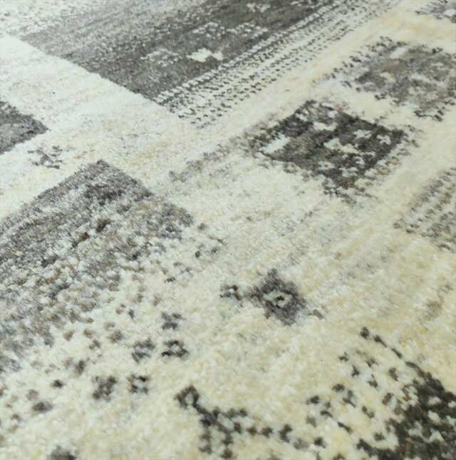 ペルシャ ギャッベ リビング ラグ 196x148cm ベージュ グレー 無染めの