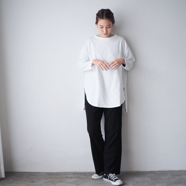 オーバーサイズTシャツ ホワイト(ロンT/長袖) | iichi 日々の暮らしを