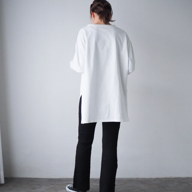 オーバーサイズTシャツ ホワイト(ロンT/長袖) | iichi 日々の暮らしを