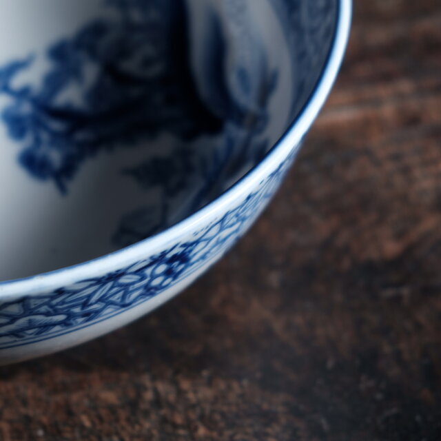 植木鉢　染付　骨董 植木鉢 染付 骨董 植木鉢 染付 骨董 Yahoo!オークション -「染付 蘭鉢