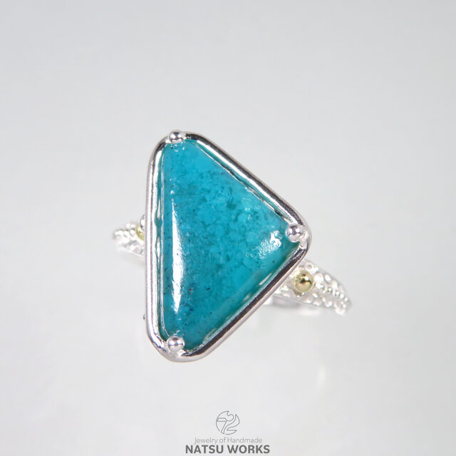 クリソコラ カルセドニー リング / Chrysocolla Chalcedony with 18k