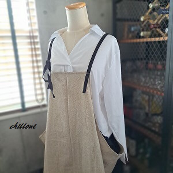 リンリン様 ワッシャーコットン エプロン リンリン様 ワッシャー