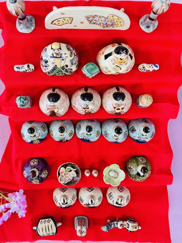 陶雛15人飾りセット | iichi 日々の暮らしを心地よくするハンドメイド