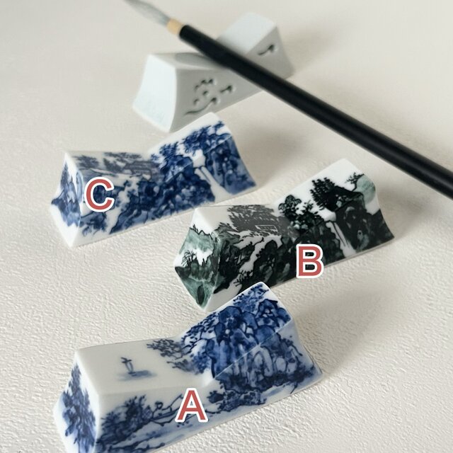 山水絵・筆置き （1本置き用）各:A/B/C | iichi 日々の暮らしを