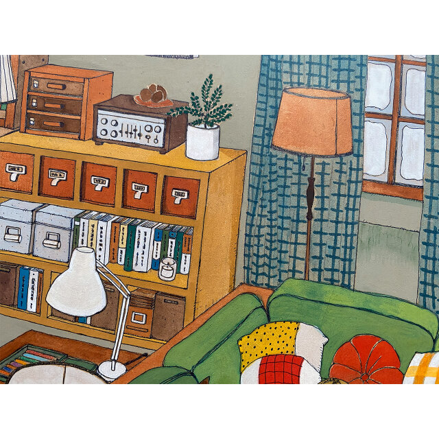 原画「くつろぐ3匹」猫イラスト | iichi 日々の暮らしを心地よくする