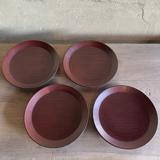 鎌倉彫 銘々皿4枚セット | iichi 日々の暮らしを心地よくする