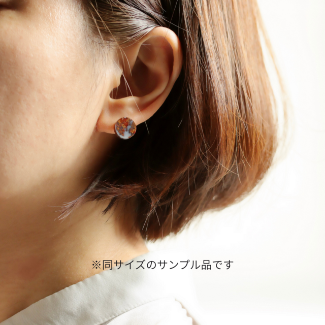 K14｜フォッシルコーラル / 化石珊瑚のスタッドピアス - Terra | iichi