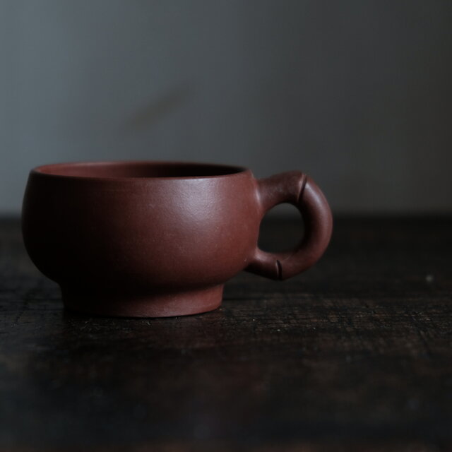 濃い色味◇中国産 朱泥ティーカップ 茶器 中国茶 丁寧な暮らし | iichi