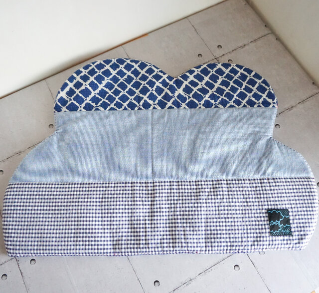 パッチワークなくもの形のフリーマット（BLUE系） | iichi 日々の