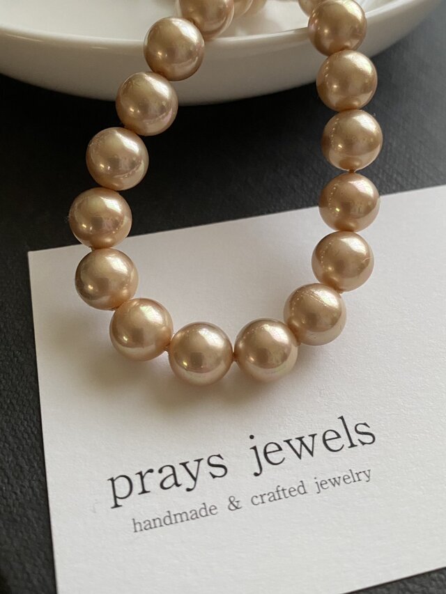 真珠　パール　ヴィンテージアクセサリー Vintage Pearls Bijoux Necklaces ヴィンテージニュアンスベージュ