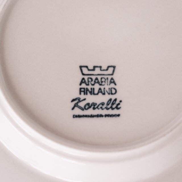 ARABIA Koralli plate アラビア コラーリ コラッリ 17センチプレート