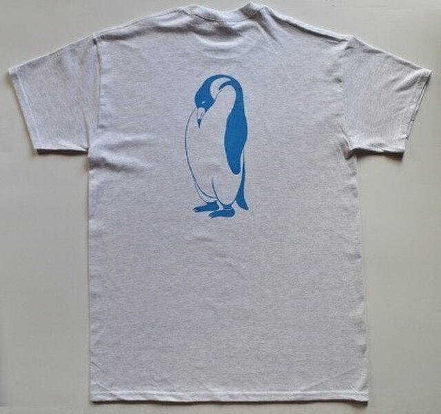 ペンギンTシャツ、penguin, 半袖シャツ、グレー | iichi 日々の