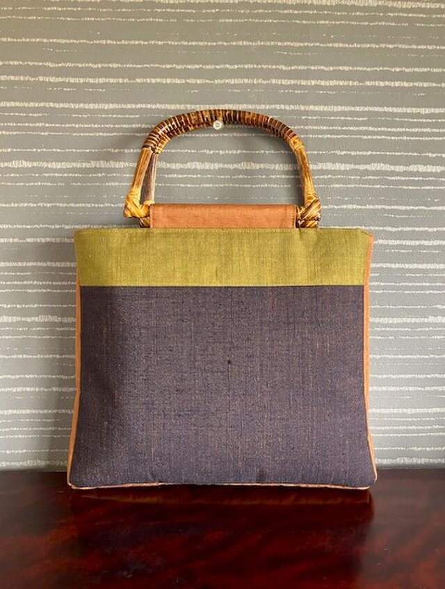 日本刺繍の名古屋帯の手提げ | iichi 日々の暮らしを心地よくする