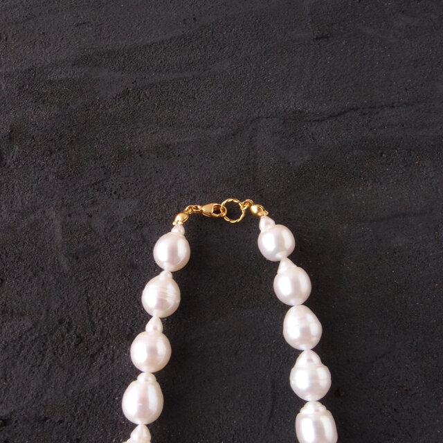 くにちゃん様おまとめ　カービングパールのネックレス　オイスターパールネックレス K14gf】Baby Oyster Pearl Necklace／ベビーオイスターパール