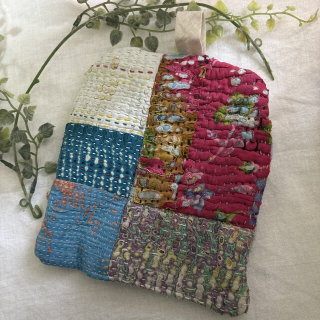 ハンドメイド☆ラリーキルトカンタキルトパッチワーク鍋敷き鍋つかみ