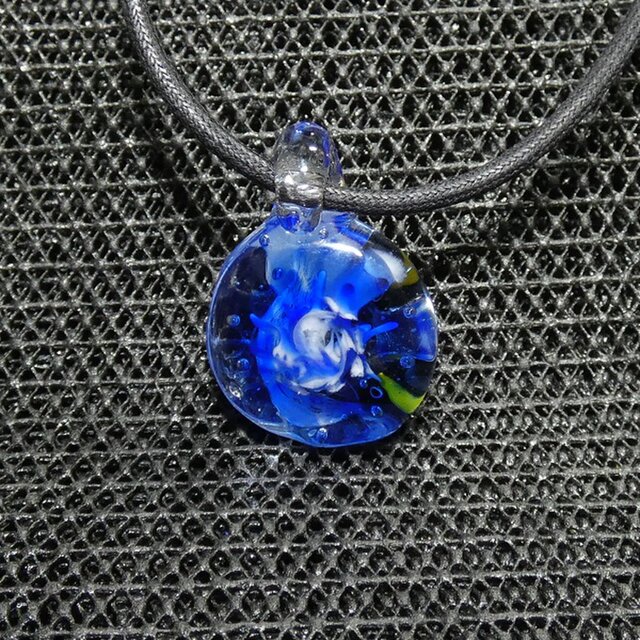 海月、熱帯魚 NO.456（ガラス、とんぼ玉、海、一点物、伝統工芸
