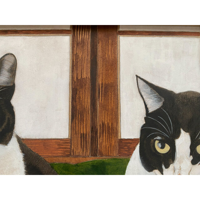原画「寝床の二匹」＋猫イラスト3枚無料プレゼント！ | iichi 日々の