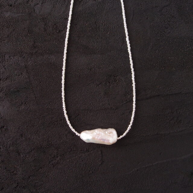 K14gf】Petit Petal × Biwa × Keshi Pearl Necklace ／3wayパール